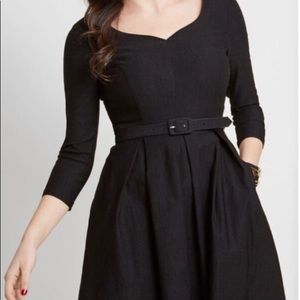 ModCloth Sartorial Secret Fit and Flare Dress